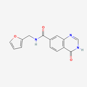 N-(furan-2-ylmethyl)-4-hydroxyquinazoline-7-carboxamide