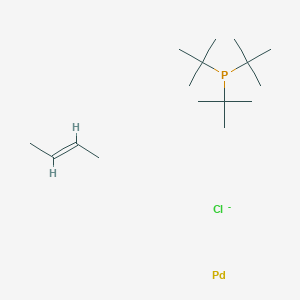 (E)-but-2-ene;palladium;tritert-butylphosphane;chloride