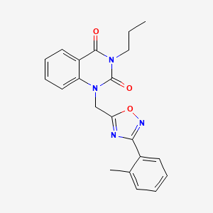 3-propyl-1-((3-(o-tolyl)-1,2,4-oxadiazol-5-yl)methyl)quinazoline-2,4(1H,3H)-dione