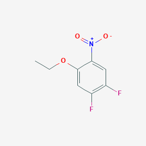 molecular formula C8H7F2NO3 B1410270 1,2-Difluoro-4-ethoxy-5-nitrobenzene CAS No. 1806366-70-0