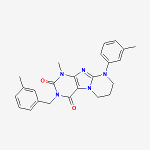 1-methyl-9-(3-methylphenyl)-3-[(3-methylphenyl)methyl]-7,8-dihydro-6H-purino[7,8-a]pyrimidine-2,4-dione