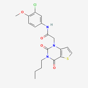 2-(3-butyl-2,4-dioxo-3,4-dihydrothieno[3,2-d]pyrimidin-1(2H)-yl)-N-(3-chloro-4-methoxyphenyl)acetamide