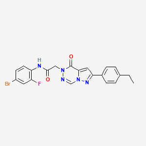 N-(4-bromo-2-fluorophenyl)-2-(2-(4-ethylphenyl)-4-oxopyrazolo[1,5-d][1,2,4]triazin-5(4H)-yl)acetamide