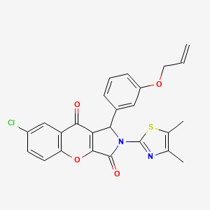 7-Chloro-2-(4,5-dimethyl-1,3-thiazol-2-yl)-1-[3-(prop-2-en-1-yloxy)phenyl]-1,2-dihydrochromeno[2,3-c]pyrrole-3,9-dione