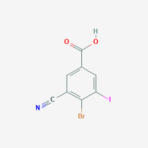 4-Bromo-3-cyano-5-iodobenzoic acid