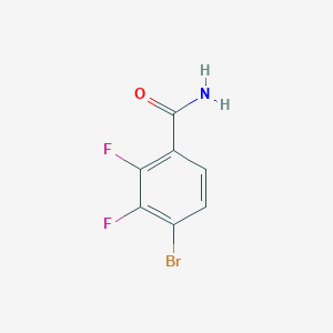 molecular formula C7H4BrF2NO B1410281 4-Bromo-2,3-difluorobenzamide CAS No. 1805583-47-4