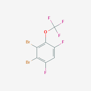 molecular formula C7HBr2F5O B1410282 1,2-Dibromo-4,6-difluoro-3-(trifluoromethoxy)benzene CAS No. 1803816-51-4
