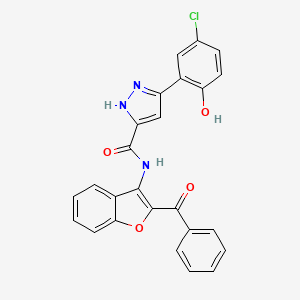 5-(5-chloro-2-hydroxyphenyl)-N-[2-(phenylcarbonyl)-1-benzofuran-3-yl]-1H-pyrazole-3-carboxamide