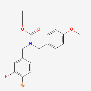 molecular formula C20H23BrFNO3 B1410284 Tert-butyl 4-bromo-3-fluorobenzyl(4-methoxybenzyl)carbamate CAS No. 1704095-98-6