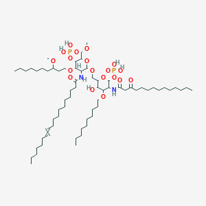 [4-Decoxy-5-hydroxy-6-[[4-(3-methoxydecoxy)-6-(methoxymethyl)-3-(octadec-11-enoylamino)-5-phosphonooxyoxan-2-yl]oxymethyl]-3-(3-oxotetradecanoylamino)oxan-2-yl] dihydrogen phosphate