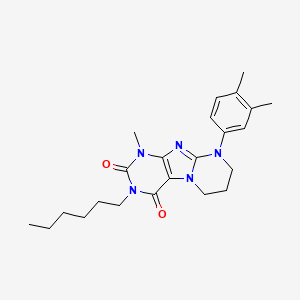 9-(3,4-dimethylphenyl)-3-hexyl-1-methyl-7,8-dihydro-6H-purino[7,8-a]pyrimidine-2,4-dione