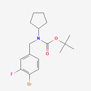 molecular formula C17H23BrFNO2 B1410285 叔丁基 4-溴-3-氟苄基(环戊基)氨基甲酸酯 CAS No. 1704096-61-6