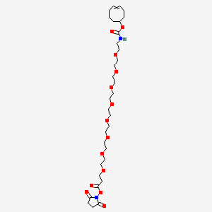 (2,5-Dioxopyrrolidin-1-yl) 3-[2-[2-[2-[2-[2-[2-[2-[2-(cyclooct-4-en-1-yloxycarbonylamino)ethoxy]ethoxy]ethoxy]ethoxy]ethoxy]ethoxy]ethoxy]ethoxy]propanoate