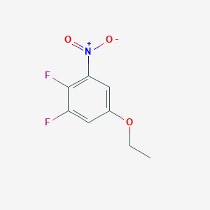 molecular formula C8H7F2NO3 B1410289 1,2-Difluoro-5-ethoxy-3-nitrobenzene CAS No. 1806313-15-4