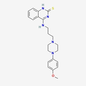 4-((3-(4-(4-methoxyphenyl)piperazin-1-yl)propyl)amino)quinazoline-2(1H)-thione