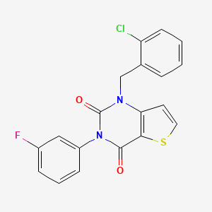 1-(2-chlorobenzyl)-3-(3-fluorophenyl)thieno[3,2-d]pyrimidine-2,4(1H,3H)-dione