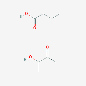 molecular formula C8H16O4 B14102925 Butanoic acid;3-hydroxybutan-2-one 