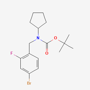 molecular formula C17H23BrFNO2 B1410296 Tert-butyl 4-bromo-2-fluorobenzyl(cyclopentyl)carbamate CAS No. 1704096-11-6