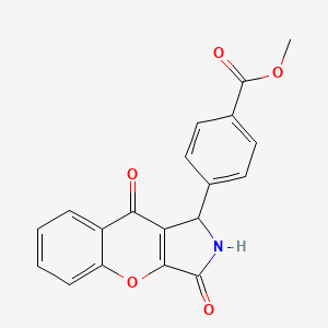 Methyl 4-(3,9-dioxo-1,2,3,9-tetrahydrochromeno[2,3-c]pyrrol-1-yl)benzoate