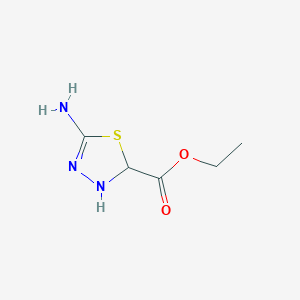 Ethyl 5-amino-2,3-dihydro-1,3,4-thiadiazole-2-carboxylate