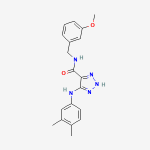 5-((3,4-dimethylphenyl)amino)-N-(3-methoxybenzyl)-1H-1,2,3-triazole-4-carboxamide