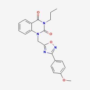 1-((3-(4-methoxyphenyl)-1,2,4-oxadiazol-5-yl)methyl)-3-propylquinazoline-2,4(1H,3H)-dione