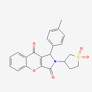 2-(1,1-Dioxidotetrahydrothiophen-3-yl)-1-(4-methylphenyl)-1,2-dihydrochromeno[2,3-c]pyrrole-3,9-dione