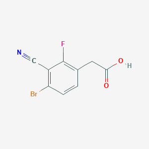 4-Bromo-3-cyano-2-fluorophenylacetic acid