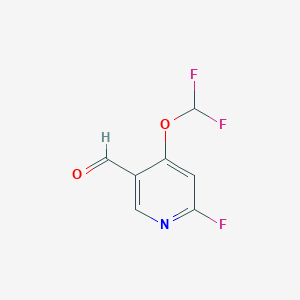 4-Difluoromethoxy-2-fluoro-5-formylpyridine