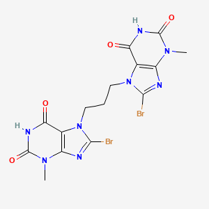 7,7'-propane-1,3-diylbis(8-bromo-3-methyl-3,7-dihydro-1H-purine-2,6-dione)