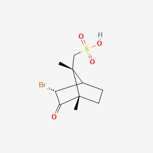 molecular formula C10H15BrO4S B14103076 [(1S,3R,7R)-3-bromo-1,7-dimethyl-2-oxo-7-bicyclo[2.2.1]heptanyl]methanesulfonic acid 