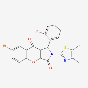 7-Bromo-2-(4,5-dimethyl-1,3-thiazol-2-yl)-1-(2-fluorophenyl)-1,2-dihydrochromeno[2,3-c]pyrrole-3,9-dione