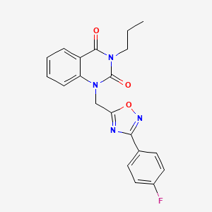 1-((3-(4-fluorophenyl)-1,2,4-oxadiazol-5-yl)methyl)-3-propylquinazoline-2,4(1H,3H)-dione