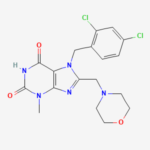 7-(2,4-dichlorobenzyl)-3-methyl-8-(morpholin-4-ylmethyl)-3,7-dihydro-1H-purine-2,6-dione