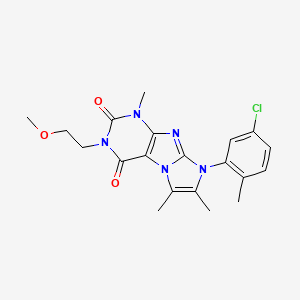 6-(5-Chloro-2-methylphenyl)-2-(2-methoxyethyl)-4,7,8-trimethylpurino[7,8-a]imidazole-1,3-dione