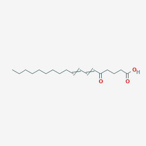 molecular formula C18H30O3 B14103144 5-Oxooctadeca-6,8-dienoic acid 