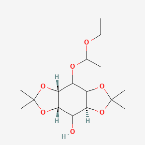 molecular formula C16H28O7 B14103158 (1S,3S,7R)-8-(1-ethoxyethoxy)-5,5,11,11-tetramethyl-4,6,10,12-tetraoxatricyclo[7.3.0.03,7]dodecan-2-ol 