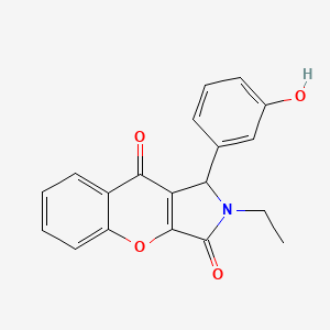 2-Ethyl-1-(3-hydroxyphenyl)-1,2-dihydrochromeno[2,3-c]pyrrole-3,9-dione