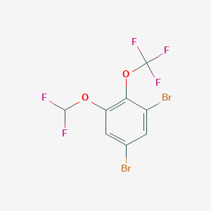 1,5-Dibromo-3-difluoromethoxy-2-(trifluoromethoxy)benzene