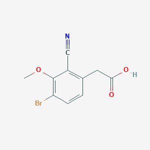 4-Bromo-2-cyano-3-methoxyphenylacetic acid