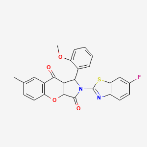 2-(6-Fluoro-1,3-benzothiazol-2-yl)-1-(2-methoxyphenyl)-7-methyl-1,2-dihydrochromeno[2,3-c]pyrrole-3,9-dione