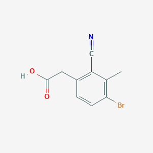 2-(4-Bromo-2-cyano-3-methylphenyl)acetic acid