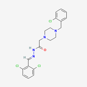 2-[4-(2-chlorobenzyl)piperazin-1-yl]-N'-[(E)-(2,6-dichlorophenyl)methylidene]acetohydrazide