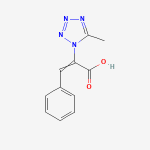 2-(5-Methyl-1H-tetrazol-1-yl)-3-phenylacrylic acid