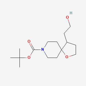 tert-Butyl 4-(2-hydroxyethyl)-1-oxa-8-azaspiro[4.5]decane-8-carboxylate
