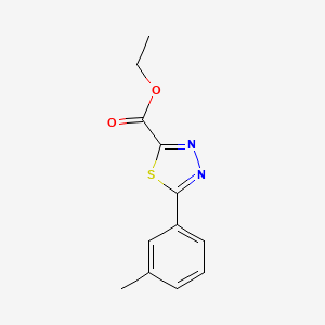 Ethyl 5-(3-methylphenyl)-1,3,4-thiadiazole-2-carboxylate