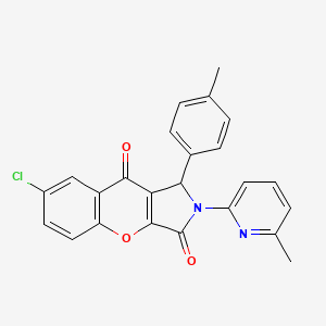 7-Chloro-1-(4-methylphenyl)-2-(6-methylpyridin-2-yl)-1,2-dihydrochromeno[2,3-c]pyrrole-3,9-dione