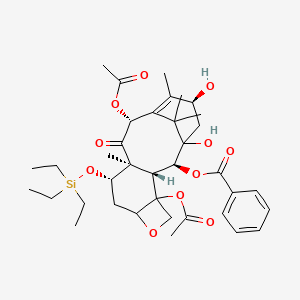 molecular formula C37H52O11Si B14103312 [(2S,3R,9S,10S,12R,15S)-4,12-diacetyloxy-1,15-dihydroxy-10,14,17,17-tetramethyl-11-oxo-9-triethylsilyloxy-6-oxatetracyclo[11.3.1.03,10.04,7]heptadec-13-en-2-yl] benzoate 