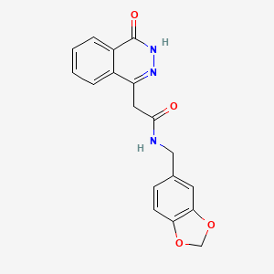 N-(1,3-benzodioxol-5-ylmethyl)-2-(4-hydroxyphthalazin-1-yl)acetamide