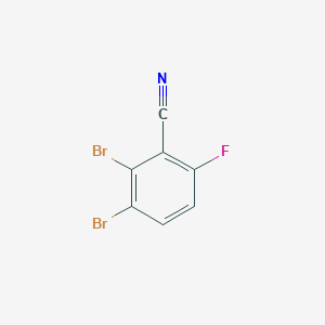 molecular formula C7H2Br2FN B1410336 2,3-二溴-6-氟苯甲腈 CAS No. 1805122-97-7